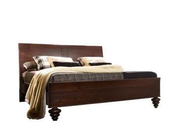 FASHION TIME - Wooden double bed by Barnini Oseo - view 2